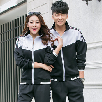 nuthink初中高中学生校服班服春秋季新品休闲男女情侣长袖运动服套装