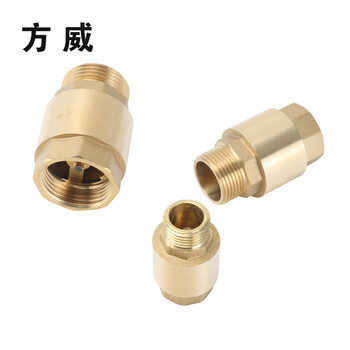方威 加厚全铜内外丝止回阀水管水表止逆阀弹