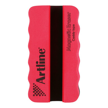 旗牌（Shachihata）Artline 办公文具会议 凹槽磁性可吸附白板擦 易刷白板刷 5.8*10.8cm 玫红 ERT-MMC