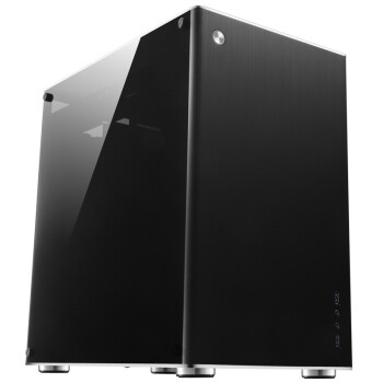 乔思伯（JONSBO）VR2 黑色 M-ATX机箱 （支持M-ATX主板/全铝外壳/ATX电源/双面5.0厚度钢化玻璃侧板）