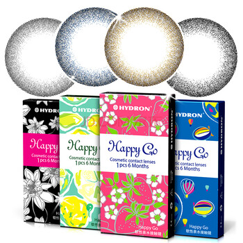 海昌混血美瞳隐形眼镜happy go半年抛1片 温柔