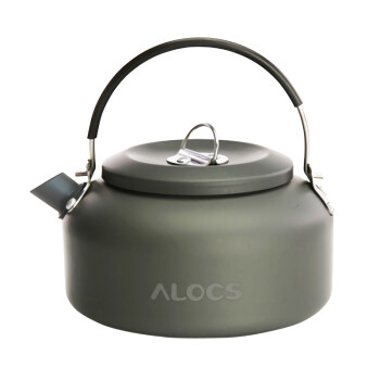 爱路客ALOCS户外烧水壶茶具 超轻便携咖啡壶野炊茶壶用品 野外水壶 0.8升CW-K02