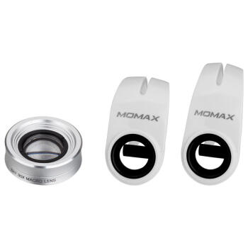 摩米士（MOMAX）X-Lens 手机微距镜头套装（10X微距+15X微距 合二为一等于30X手机镜头 苹果安卓通用 银色