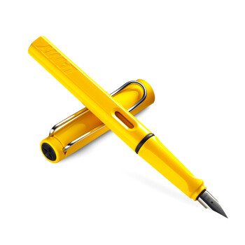 凌美LAMY钢笔签字笔Safari狩猎者系列时尚商务办公墨水笔 黄色标准F笔尖学生钢笔德国原装进口