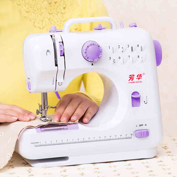 华505B缝纫机家用迷你多功能电动脚踏针线针