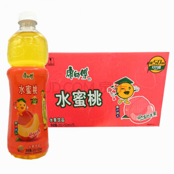 莱山伟玉康师傅饮料水蜜桃500ml*15