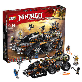 幻影忍者系列 ninjago 益智拼插积木玩具儿童玩具 70654重型捕龙卡车
