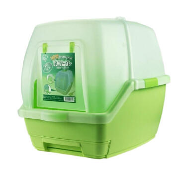 日本 IRIS爱丽思  迪斯尼版 双层猫厕所 猫沙盆TIO-530FT 绿色