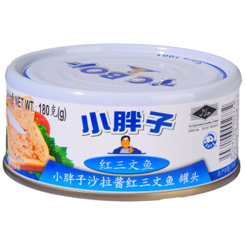【京东超市】泰国进口 小胖子（TC BOY）沙拉酱红三文鱼罐头 180g