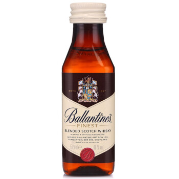 百龄坛（Ballantine’s） 洋酒 特醇苏格兰威士忌 50ml