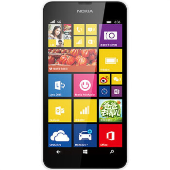 诺基亚（NOKIA）Lumia 636 (白色)联通4G手机 FDD-LTE/TD-LTE/WCDMA/GSM