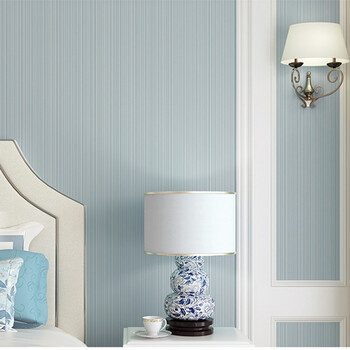 友蓝 现代简约风格无纺布竖条纹墙纸 客厅卧室
