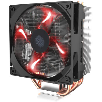 酷冷至尊(Cooler Master) T400 CPU 散热器(支持多平台/4热管/PWM温控/LED红光风扇/背锁扣具/可扩充双风扇)