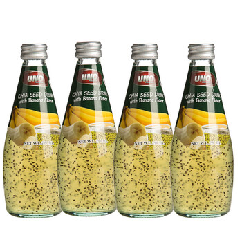 [泰国] 奇亚籽饮料 香蕉味290ml*4瓶