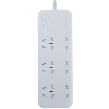 小米（MI)智能插座插线板/Wifi插座/手机远程控制/定时插座/节能插座/6孔位白色