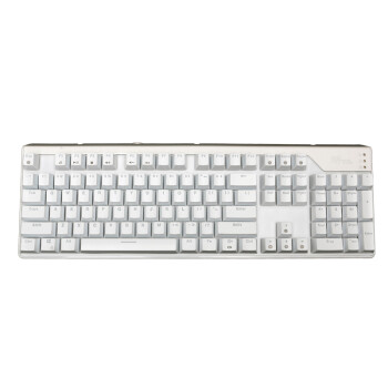 RK ROYAL KLUDGE RG928背光式机械键盘 白光青轴 白色版
