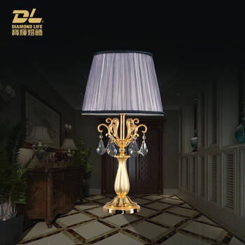 辉威伦斯纯铜 24K镀金定制灯 进口埃及水晶灯
