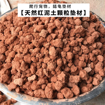 天然红泥土腌制鸭蛋红土 红泥营养土 种茶花养龟垫材包邮 5斤动物垫材