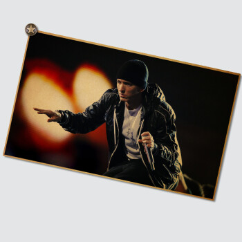 痞子阿姆海报画 牛皮纸 Eminem 埃米纳姆 hip 