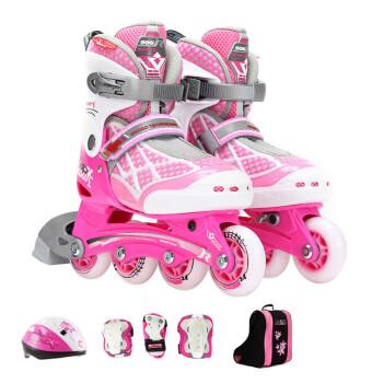 m-cro米高儿童轮滑鞋全套装 儿童溜冰鞋可调直