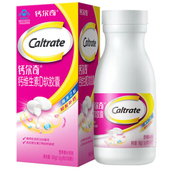 钙尔奇（Caltrate）液体钙 补钙 维生素D 软胶囊 90粒 电商