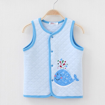 <em>南极人</em>2014<em>秋冬</em>新款 空气<em>棉马甲</em> 蓝色 80【图