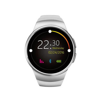 傲米子 智能手表KW18手机插卡通话安卓苹果蓝