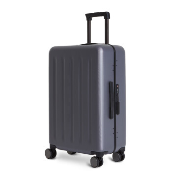 小米生态链企业产品 90分铝框旅行箱商务行李箱万向轮男女出差时尚灰色拉杆箱 灰色 20寸