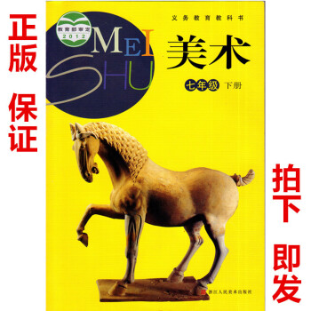 正版浙美版美术书初中7七年级下册课本教材浙江人民美术出版社2018浙