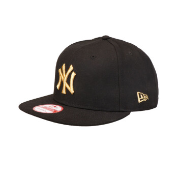 美国职棒大联盟MLB男女款棒球帽NY字母纯色NEW ERA嘻哈帽子韩版大码平檐户外防晒帽 金标80335097 可调节55-61cm