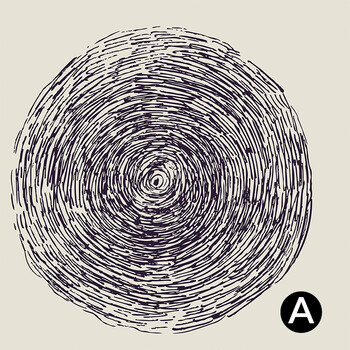 记忆年轮黑白画现代简约沙发背景墙装饰画艺术