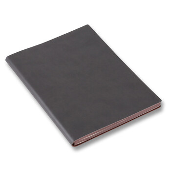信发 TRNFA  TB-H197 彩色时尚进口变色PU记事本高级商务笔记本 软皮面记事薄创意办公文具（浅灰色18K）