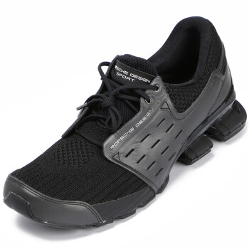 ADIDAS PORSCHE DESIGN 阿迪达斯 男士黑色织物配皮碳纤维板配橡胶鞋底平底系带休闲鞋 S42051 7.5/41.5码