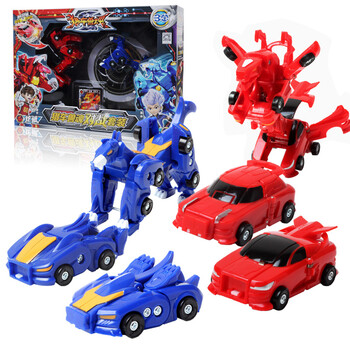 猎车兽魂魔幻机甲车神变身合体玩具虎魄雷煞灵