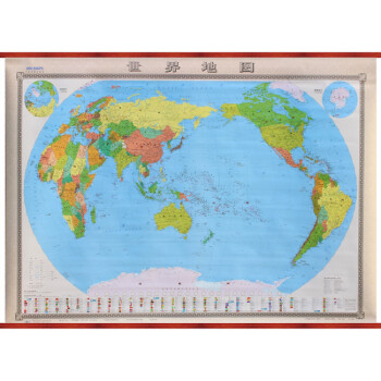 《世界地图 1.8米*1.3米大幅面 世界挂图 无拼接