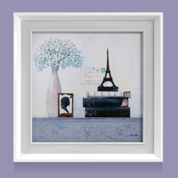 爱尚家 客厅装饰画现代有框画卧室餐厅玄关墙画沙发背景墙挂画 K-1124-A-B-C-D 40X40厘米一套