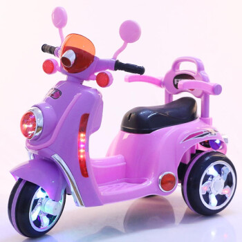 儿童电动车 小孩三轮电动摩托车 儿童玩具车 炫