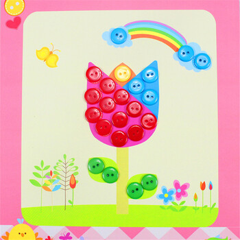 diy手工制作粘贴画创意益智贴画儿童礼物儿童玩具幼儿园制作 热气球