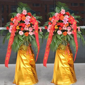 花巢开业花篮一对或一个鲜花速递 商务迎宾周年庆典演唱会祝福乔迁