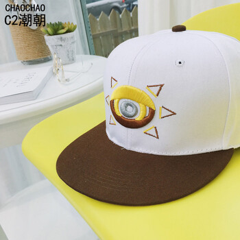 C2潮朝精神小伙韩版帽子 夏季潮帽嘻哈帽平沿