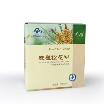 松花粉国珍破壁松花粉 3g*30带二维码
