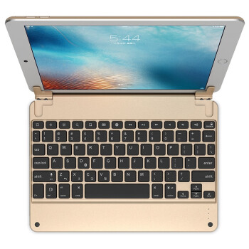 BOW航世 HB102B 苹果ipad air2/pro 9.7英寸金属键盘保护壳 金色带七色背光