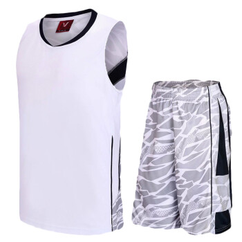 篮球比赛服 训练服可加印球队名称 白色 XXXX