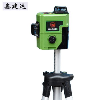 鑫建达 3D全方位12线绿光贴墙水平仪泥墙仪强