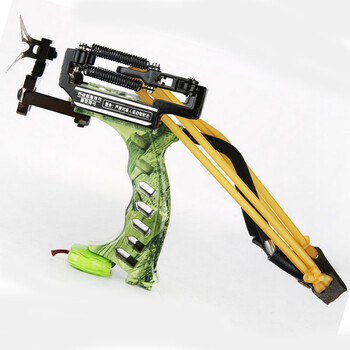 弹弓绿光弹弓警犬红外线瞄准冷弯不锈钢合金弹