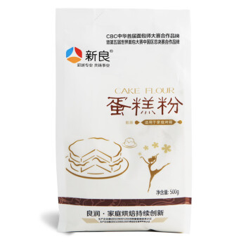 【京东超市】新良蛋糕粉 优质小麦粉 低筋粉 烘焙原料 原装500g