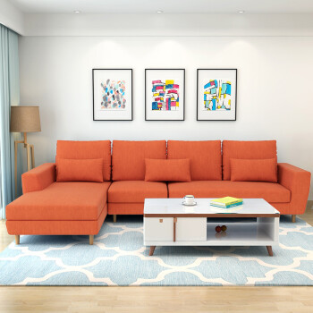 美好未来 沙发 现代简约布艺沙发 小户型客厅家