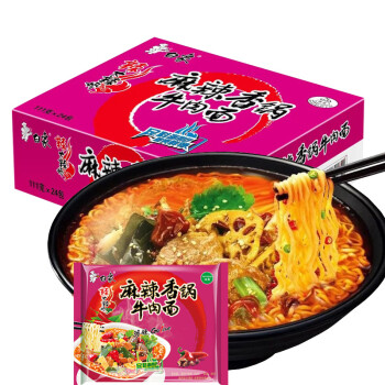 方便面大辣娇清真 麻辣香锅牛肉面整箱24袋装*109g 传统经典正宗泡面