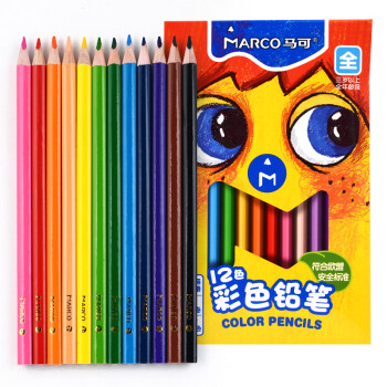 马可（MARCO）4500-12CB(JD) 12色彩色铅笔/填色笔/彩铅 体验包