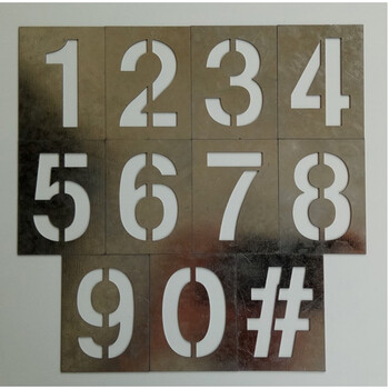 汽车牌照车牌放大号厢式货车喷漆模版0-9数字a-z字母镂空喷漆模板